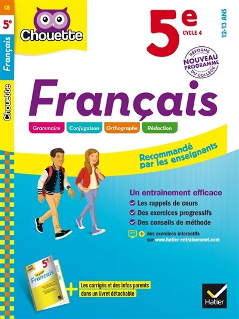 Français 5e, 12-13 ans: conforme au programme