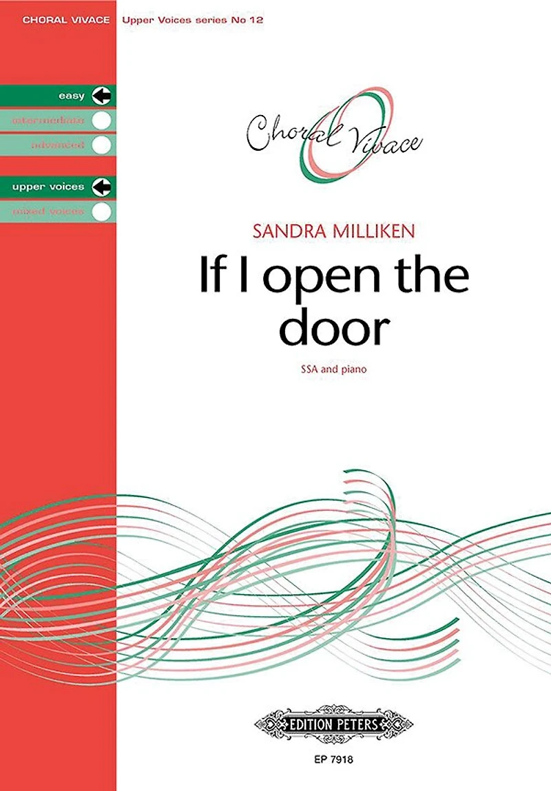 If I open the door for SSA and Piano: Choral Vivace Upper Voice Series, Choral Octavo