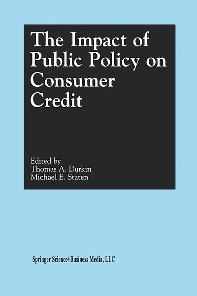 The Impact of Public Policy on Consumer Credit