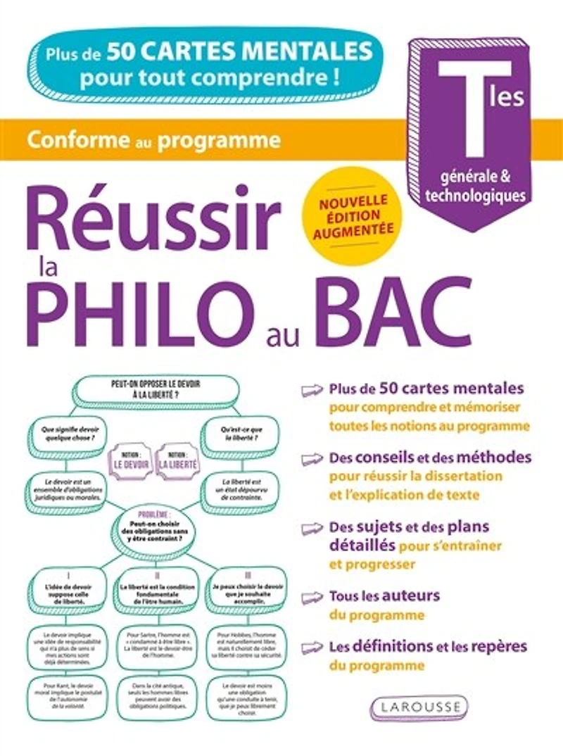 Réussir la philo au bac en cartes mentales: terminales générale & technologiques