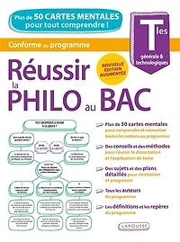 Réussir la philo au bac en cartes mentales: terminales générale & technologiques