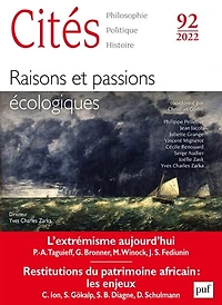 Cités, n°92. Raisons et passions écologistes