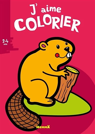 J'aime colorier, 2-4 ans: castor