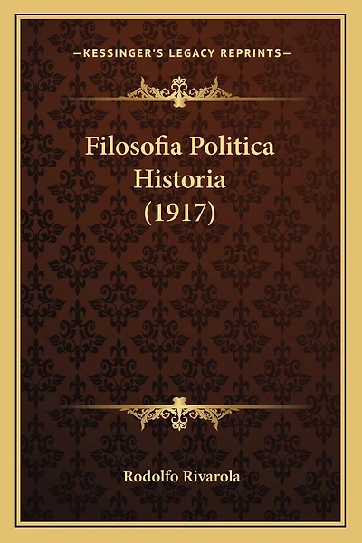 Filosofia Politica Historia (1917)