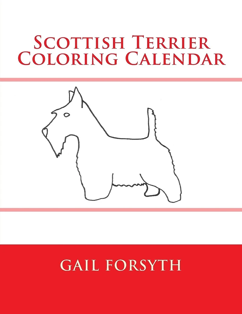 Scottish Terrier Coloring Calendar