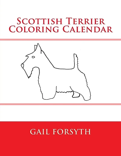 Scottish Terrier Coloring Calendar