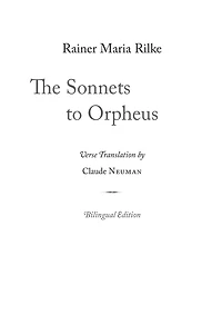 The Sonnets to Orpheus