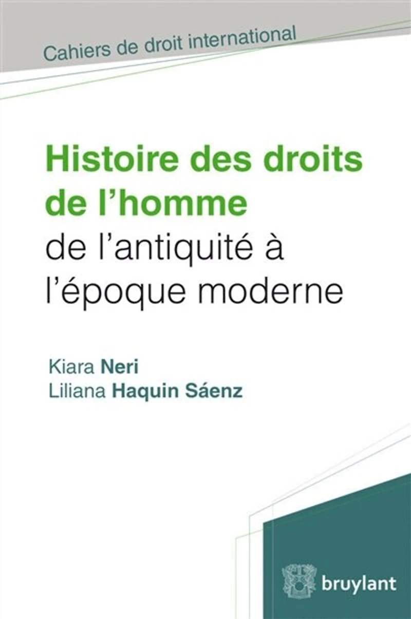 Histoire des droits de l'homme l'Antiquité à l'époque moderne