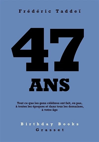 47 ans : tout ce que les gens célèbres ont fait, ou pas, à toutes époques et dans tous domaines, votre âge: âge