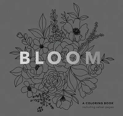 Bloom (Mini): Pocket-Sized 5-Minute Floral Coloring Book for Kids, Teens, and Adults