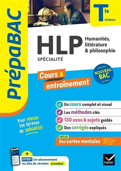 HLP, humanités, littérature et philosophie spécialité, terminale générale: nouveau bac