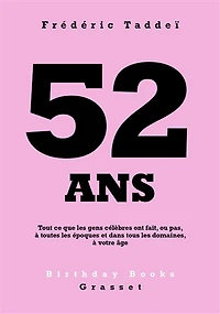 52 ans : tout ce que les gens célèbres ont fait, ou pas, à toutes époques et dans tous domaines, votre âge: âge
