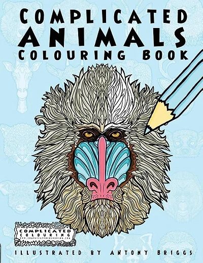 Complicated Animals: Colouring Book