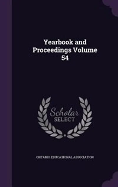 Yearbook and Proceedings Volume 54