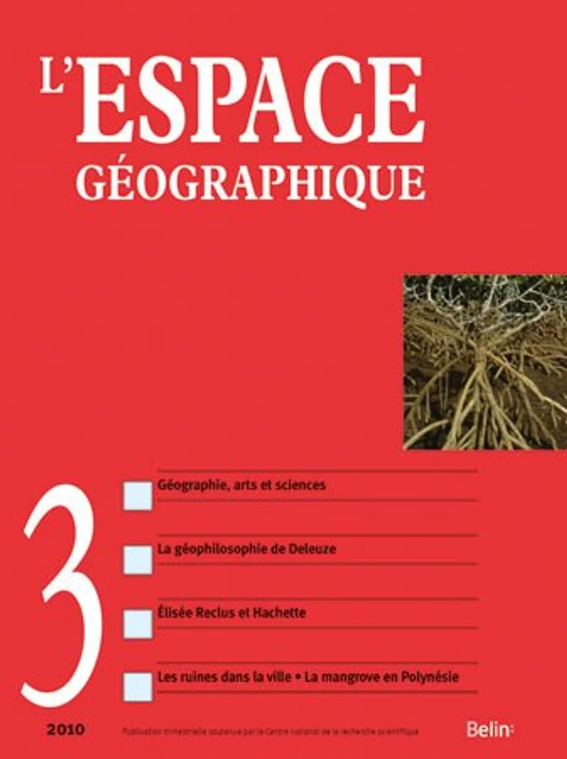 Espace géographique, n°3(2010)