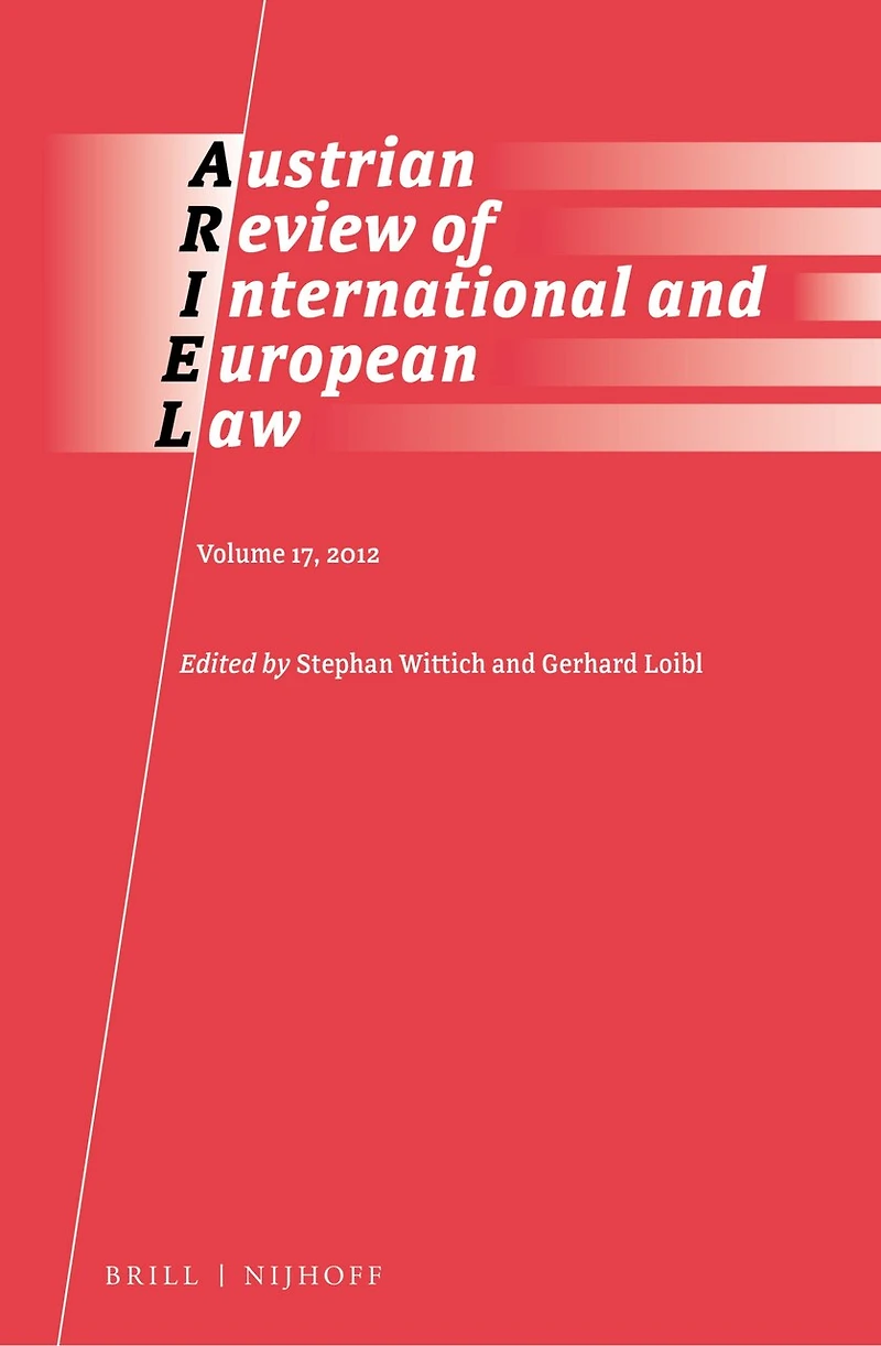 Austrian Review of International and European Law, Volume 17 (2012)