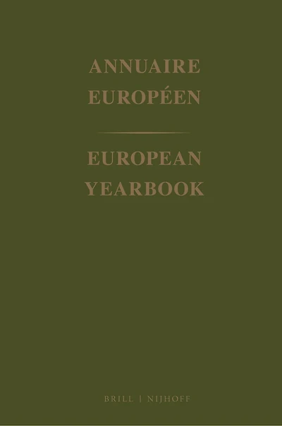 European Yearbook / Annuaire Européen, Volume 46 (1998)