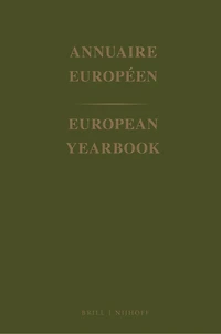 European Yearbook / Annuaire Européen, Volume 46 (1998)