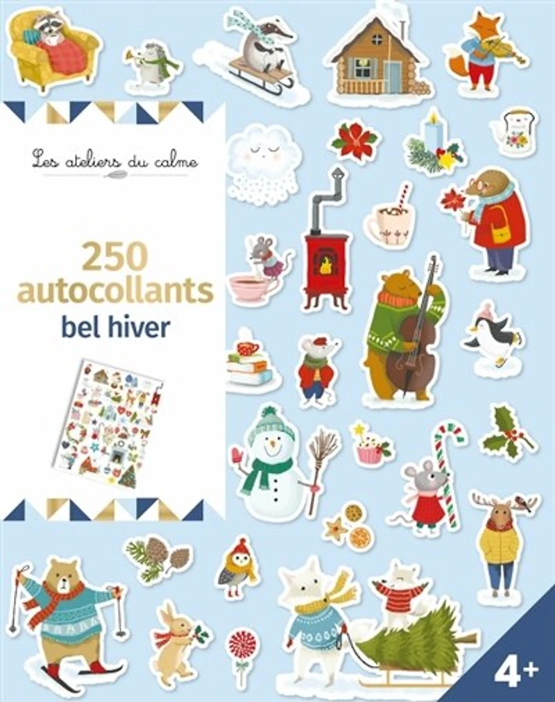 250 autocollants: Bel Hiver