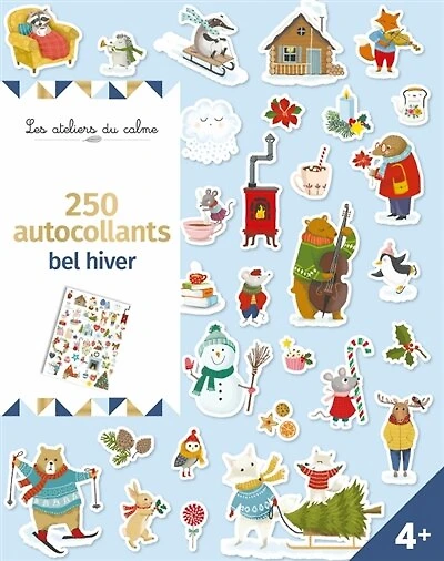 250 autocollants: Bel Hiver