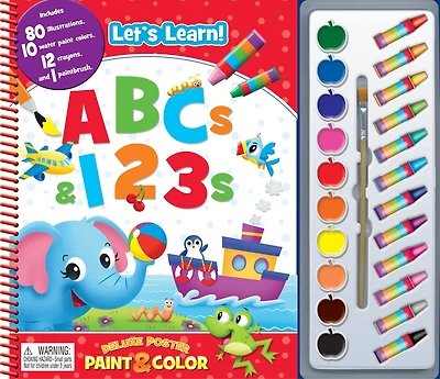 PRESCHOOL ABC / 123 DELUXE POSTER PAINT & COLOR: PRESCHOOL ABC/123