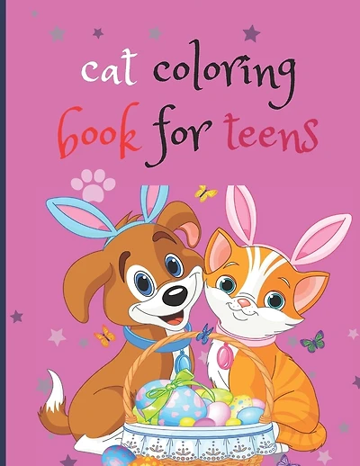 cat coloring book for teens: The Big Cat Coloring Book for Girls, Boys and All for kids ages 2-4,4-8,8-12 with Over 95 Illustrations (coloring book for kids)