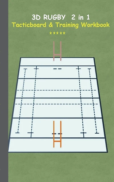 3D Rugby 2 in 1 Tacticboard and Training Book