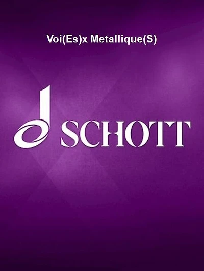 Voi(Es)x Metallique(S) for an Invisible Percussionist Performing Score