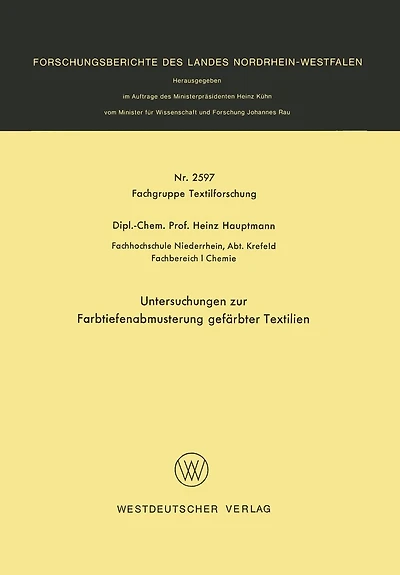 Untersuchungen Zur Farbtiefenabmusterung Gefärbter Textilien