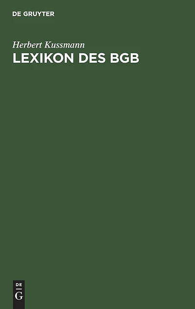 Lexikon des BGB