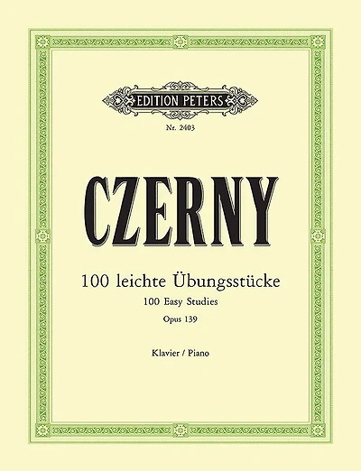 100 Easy Studies Op. 139 For Piano