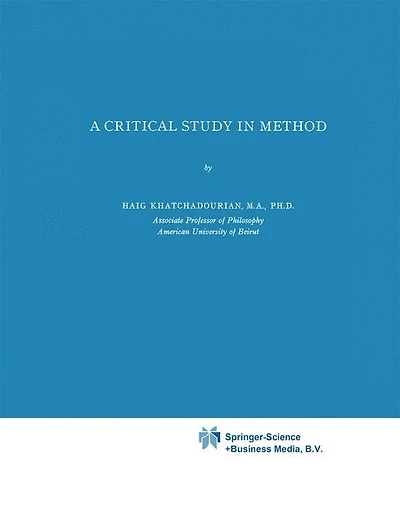 A Critical Study in Method