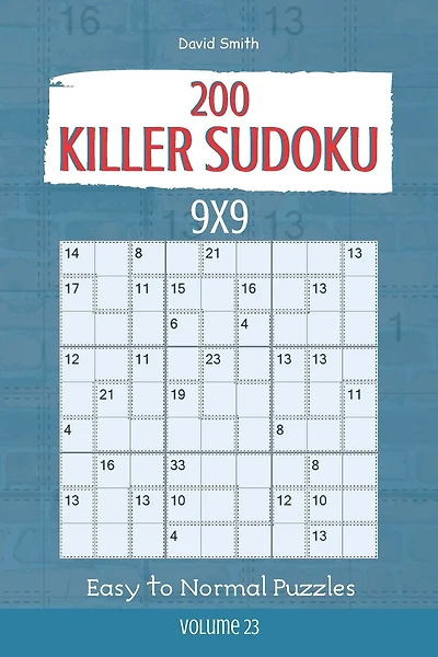 Killer Sudoku - 200 Easy to Normal Puzzles 9x9 vol.23