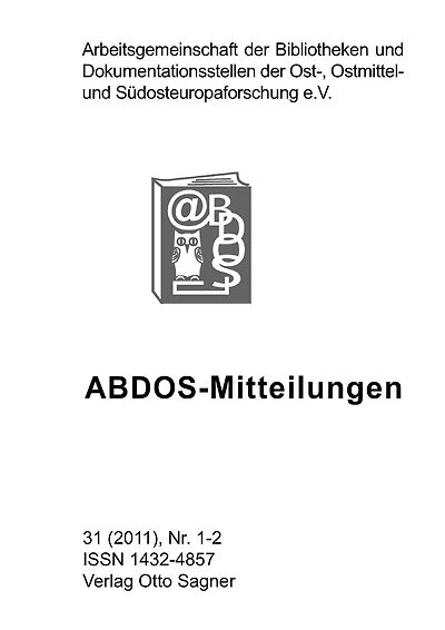 ABDOS-Mitteilungen 31 (2011), Nr. 1-2