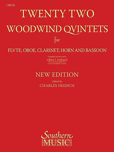 22 Woodwind Quintets - New Edition: Oboe Part