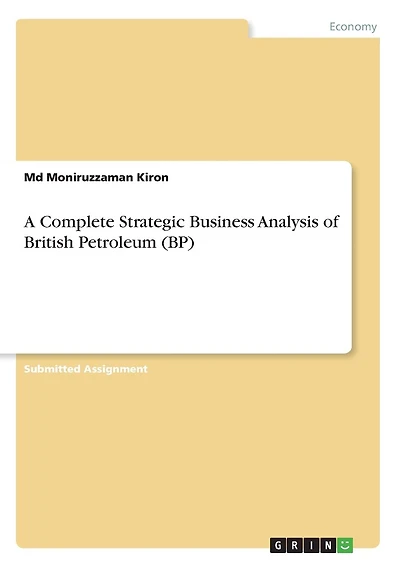 A Complete Strategic Business Analysis of British Petroleum (BP)