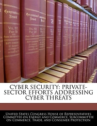 Cyber Security: Private-sector Efforts Addressing Cyber Threats