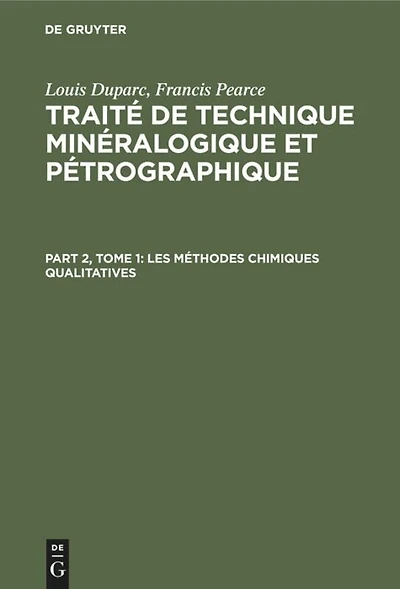 Les méthodes chimiques qualitatives
