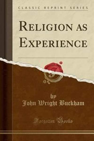 Religion as Experience (Classic Reprint)