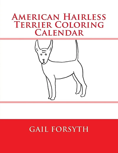 American Hairless Terrier Coloring Calender