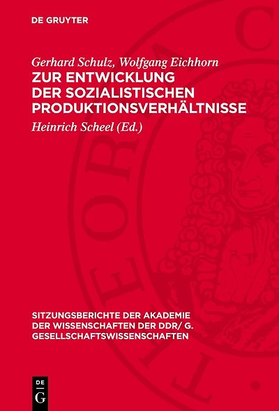 Zur Entwicklung der sozialistischen Produktionsverhältnisse