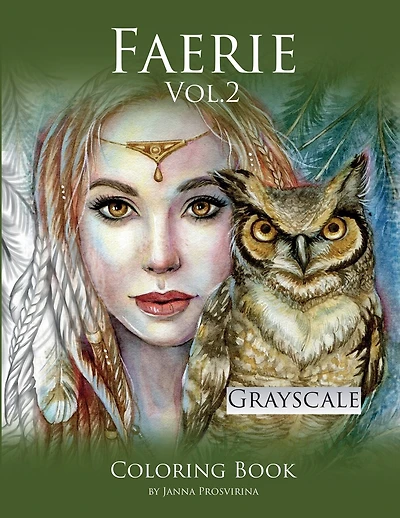 Faerie Vol.2: Grayscale: Coloring Book