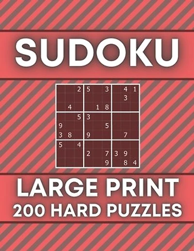 Sudoku Large Print 200 Hard Puzzles: sudoku puzzle books large print For Adults - Hard Puzzle