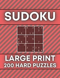 Sudoku Large Print 200 Hard Puzzles: sudoku puzzle books large print For Adults - Hard Puzzle