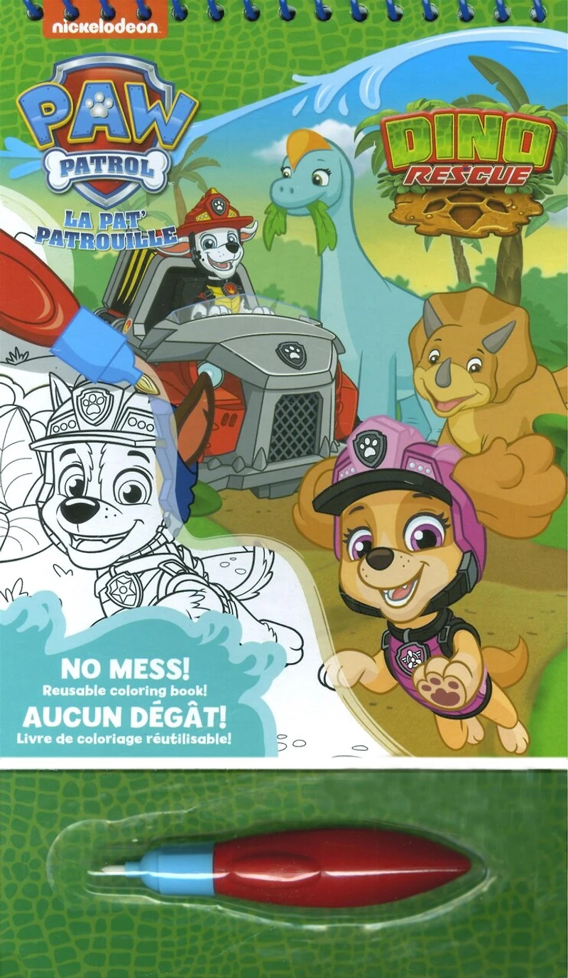 Pat'patrouille - Dino rescue: Livre de coloriage réutilisable !