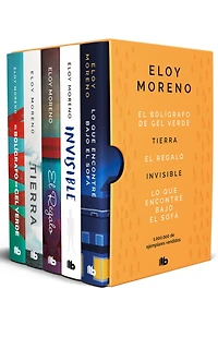 Estuche Eloy Moreno con: El bolígrafo de gel verde  -Tierra - El regalo - Invisible - Lo que encontré bajo el sofá / Eloy Moreno. Boxed Set