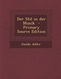 der Stil Musik (Classic Reprint)