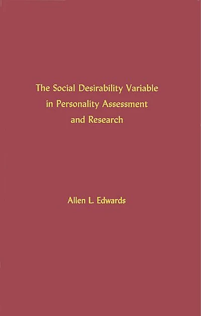 The Social Desirability Variable in Personality Assessment and Research