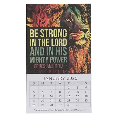 2025 Mini Magnetic Calendar Strong in the Lord Eph. 6:10