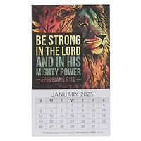 2025 Mini Magnetic Calendar Strong in the Lord Eph. 6:10